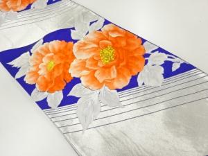 牡丹模様織出し袋帯